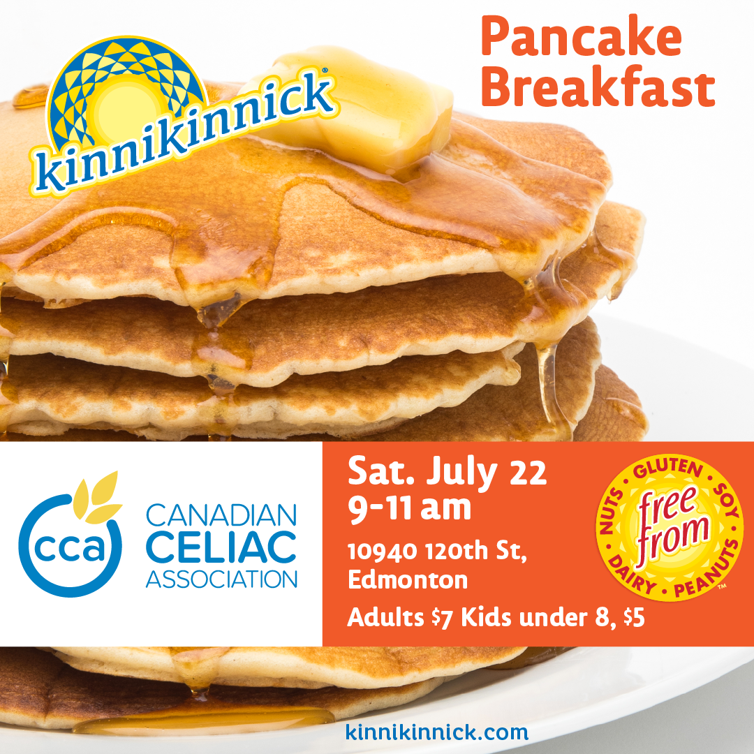 @CeliacCanada Pancake Breakfast graphic July 22