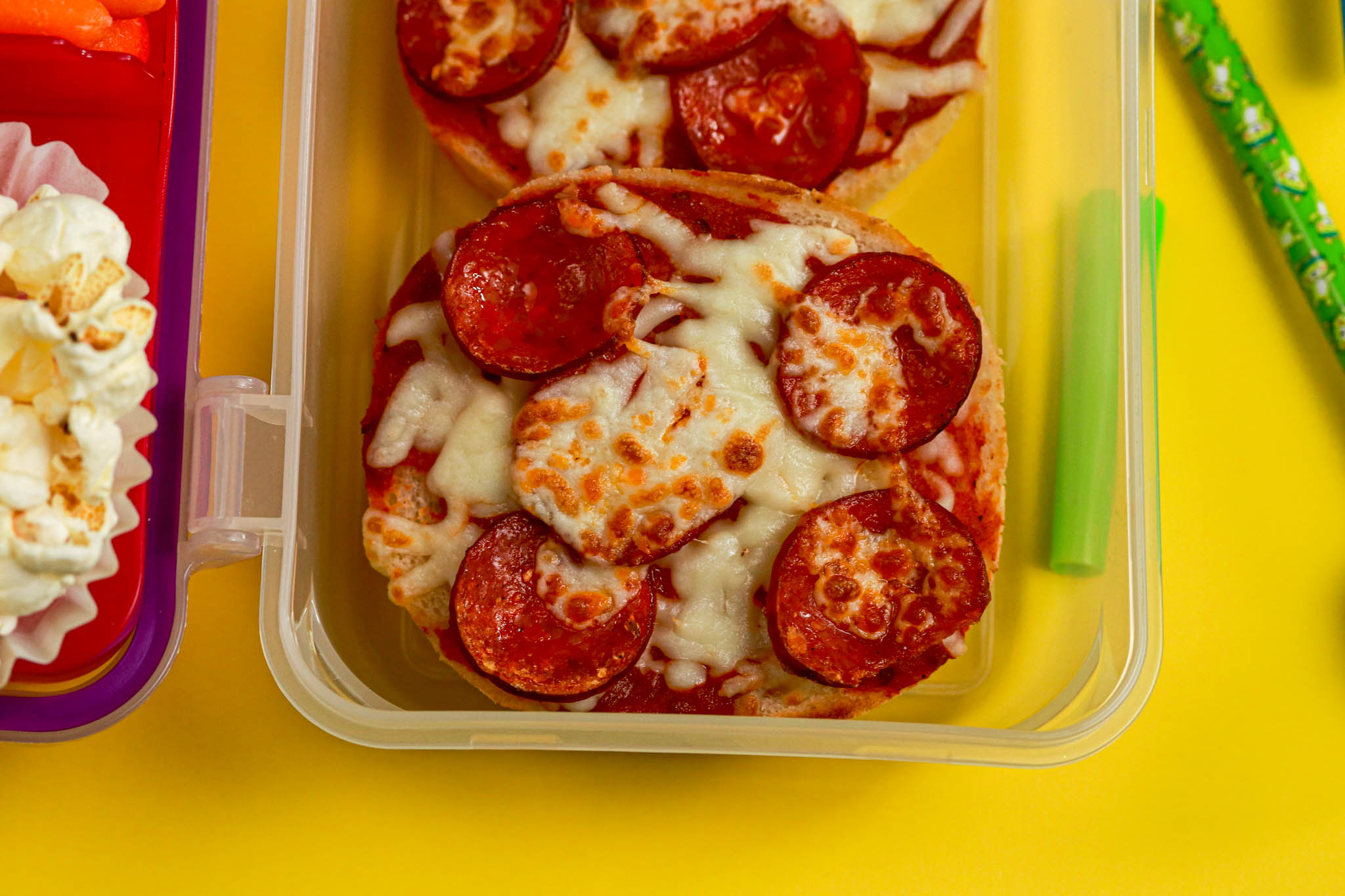 Bento gluten free mini pepperoni pizza back to school