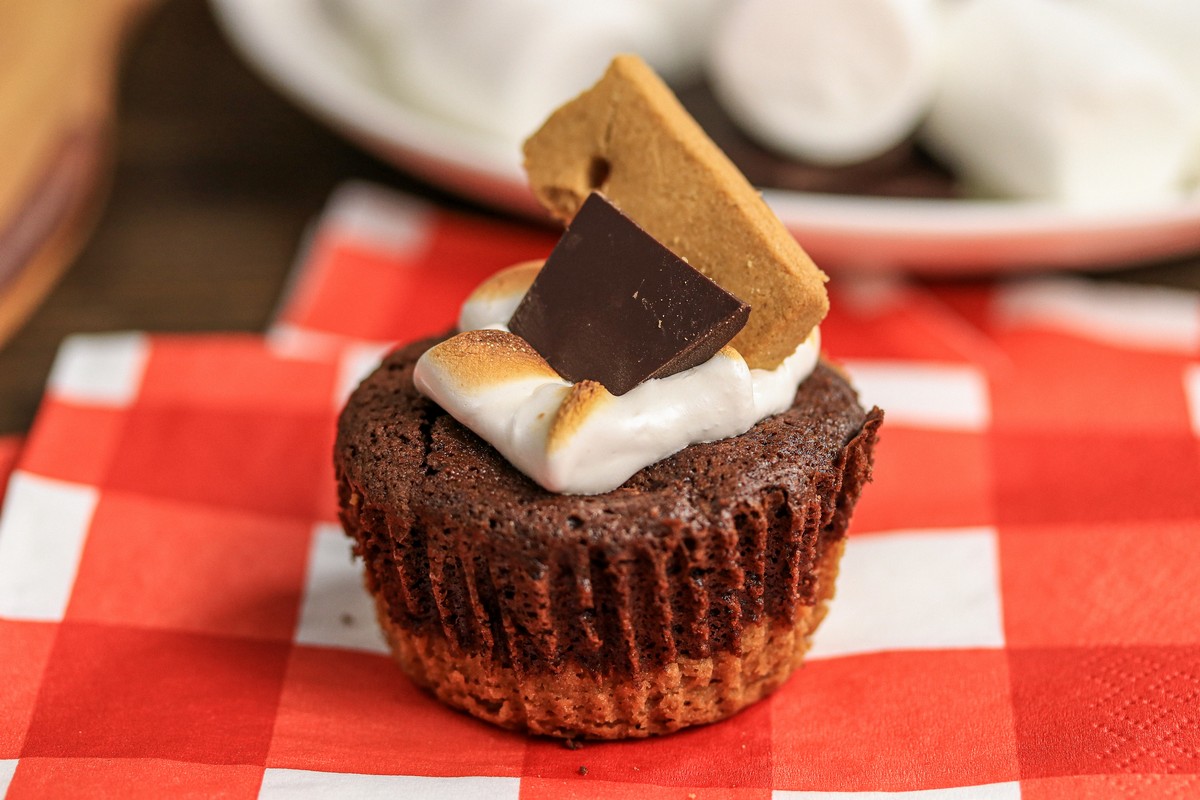 Smoreables Brownie Cupcake gluten-free vegan