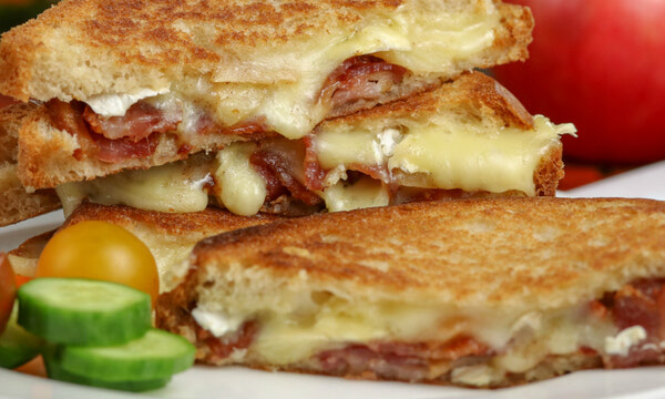 Gluten-Free Bacon Brie Apple Grilled Cheese